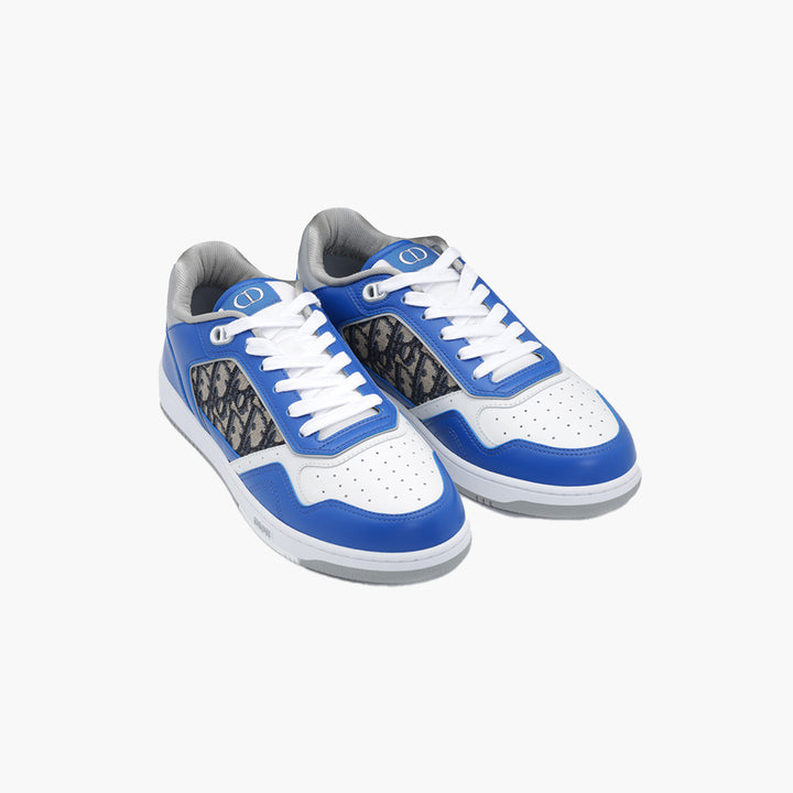CHRISTIAN DIOR B27 Oblique Low Top Sneakers in Blue Gray White Multicolor - Lovelo Room