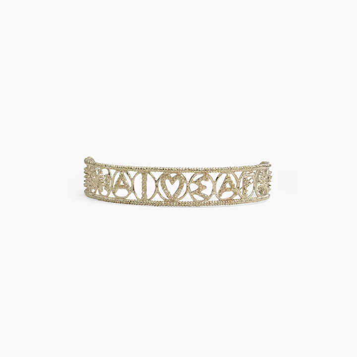 CHRISTIAN DIOR Sea Gardern Choker Necklace in Gold Metal - Lovelo Room