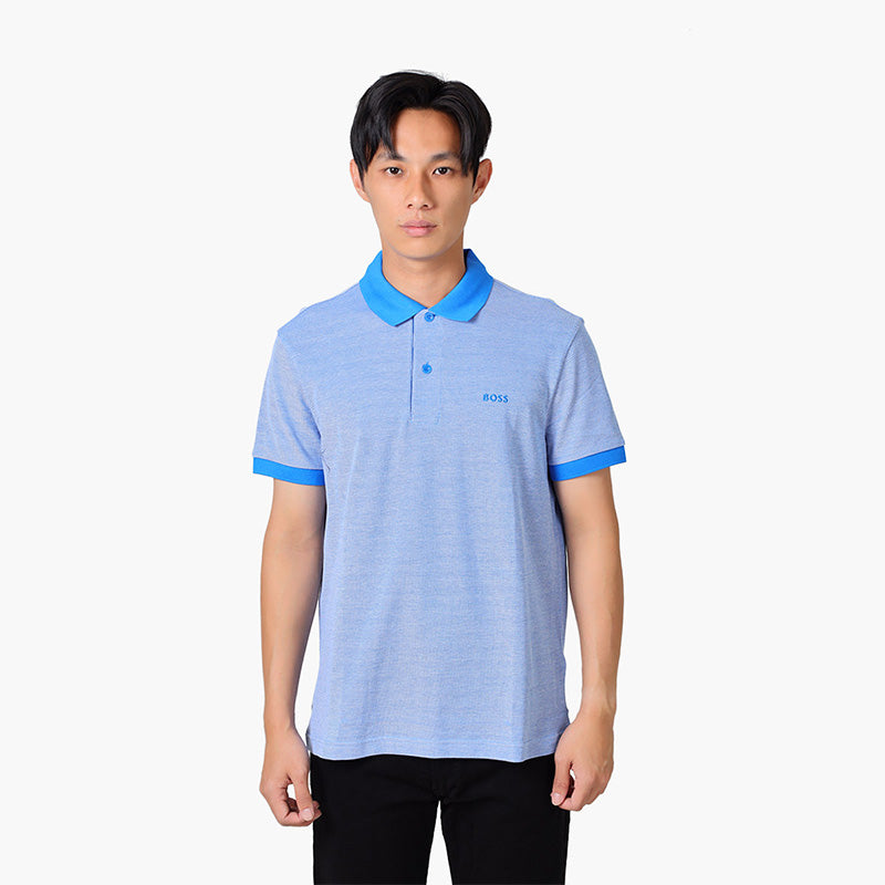 HUGO BOSS Men Paddy 9 Regular Fit Polo Shirt in Bright Blue - Lovelo Room