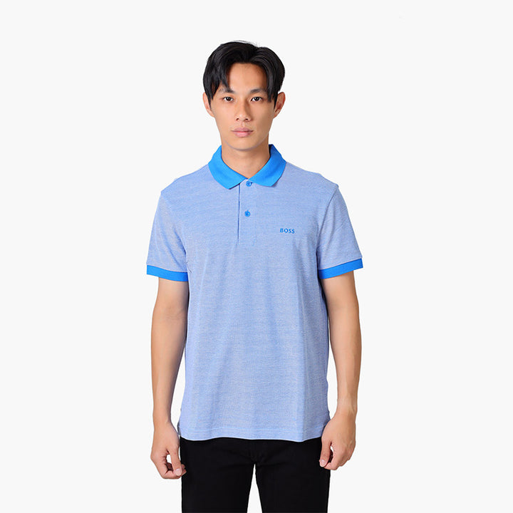 HUGO BOSS Men Paddy 9 Regular Fit Polo Shirt in Bright Blue - Lovelo Room