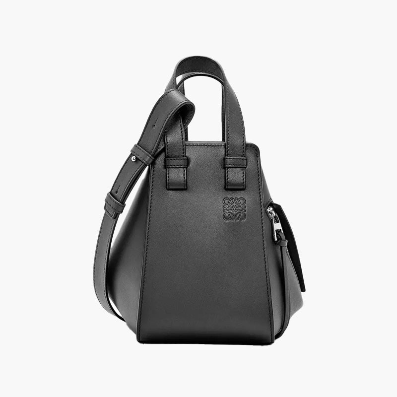 【LOEWE】Hammock Compact Bag in Black Compact Hammock bag in soft grained calfskin Blue - LOEWE
