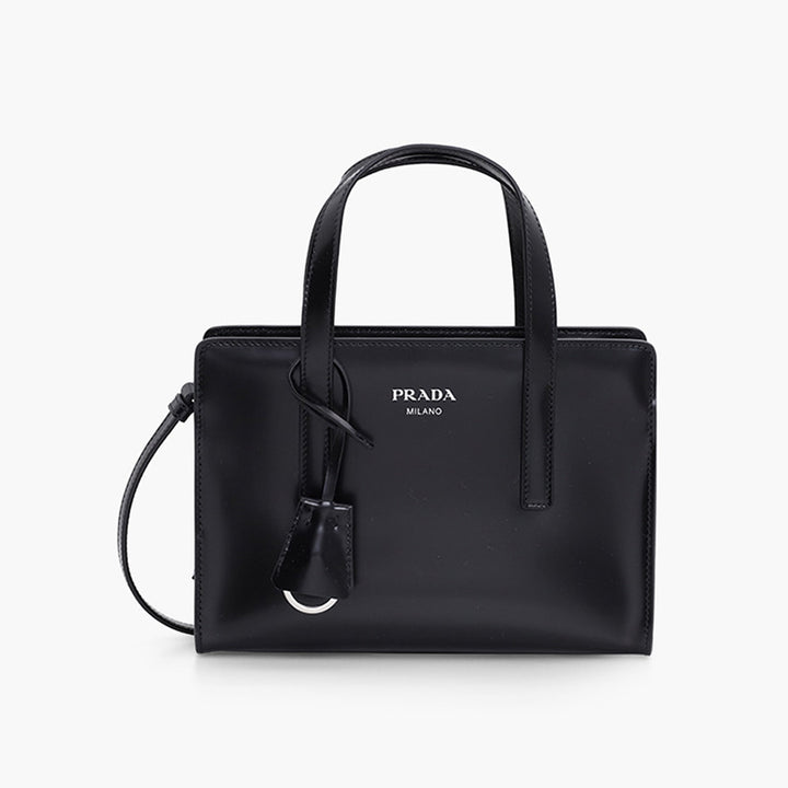 PRADA Mini Re-Edition 1995 Handbag in Black Brushed Leather - Lovelo Room