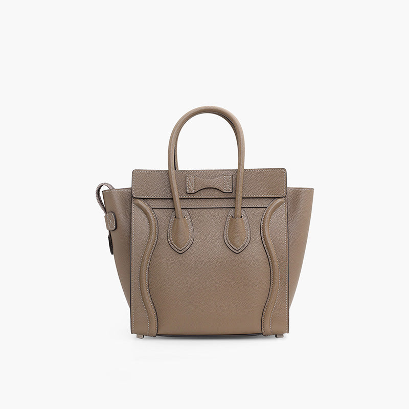 CELINE Micro Luggage Bag in Souris Drummed Leather - Lovelo Room
