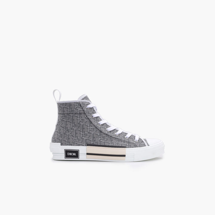 CHRISTIAN DIOR B23 Oblique High Top Sneakers in Ruthenium Colored - Lovelo Room