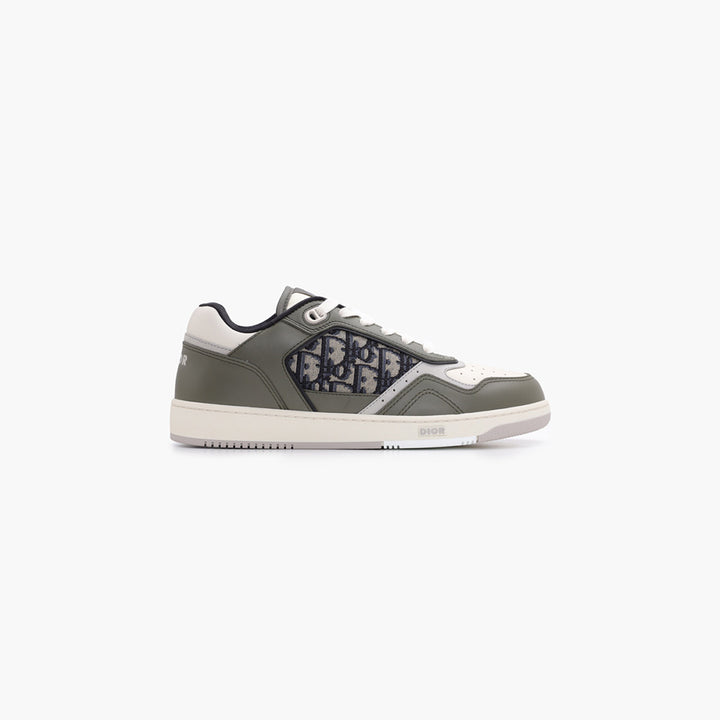 CHRISTIAN DIOR B27 Oblique Low Yop Sneakers in GreenBeige Multicolors - Lovelo Room