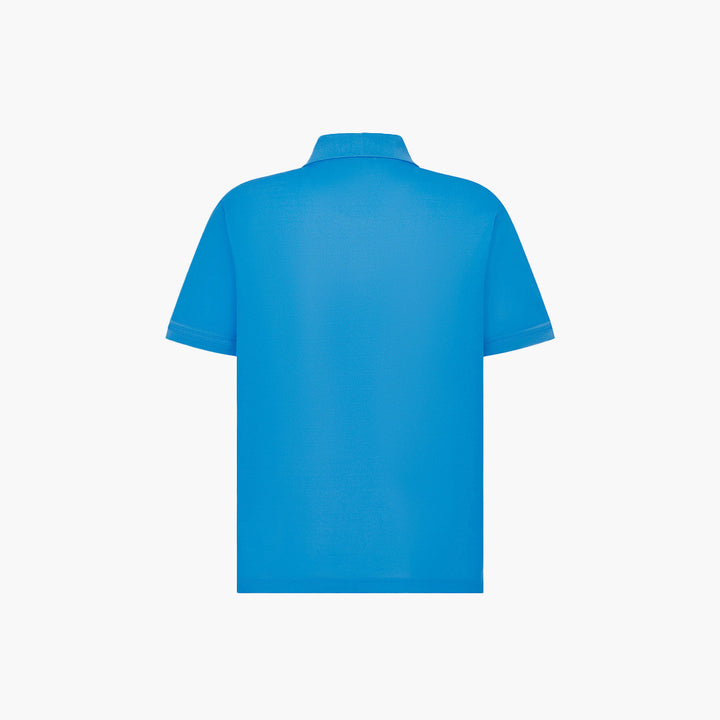 CHRISTIAN DIOR Couture Regular Fit Polo Shirt in Fluorescent Blue Technical Pique - Copy - Lovelo Room