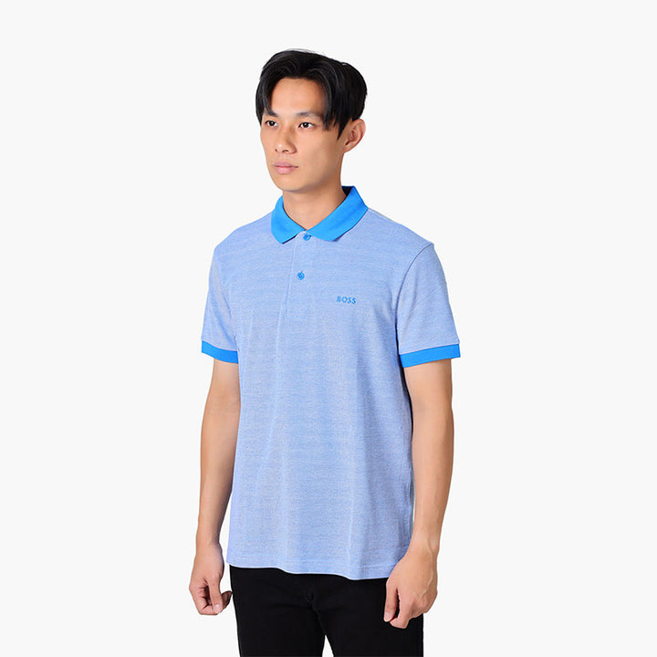 HUGO BOSS Men Paddy 9 Regular Fit Polo Shirt in Bright Blue - Lovelo Room
