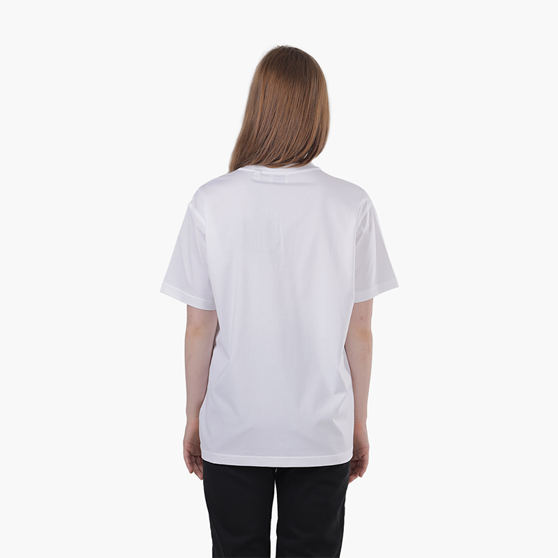 BURBERRY Women Vintage Check Pocket Cotton Oversized Tshirt in White