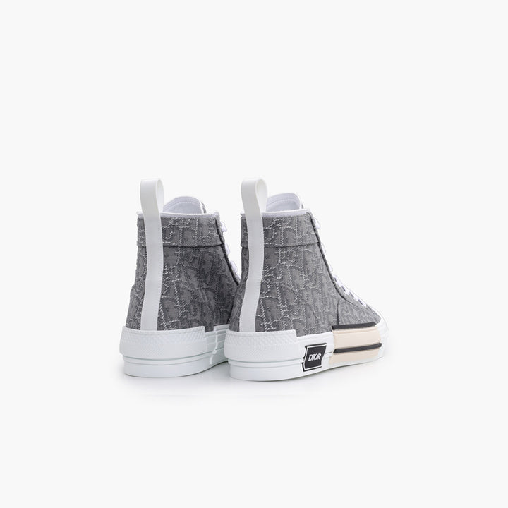 CHRISTIAN DIOR B23 Oblique High Top Sneakers in Ruthenium Colored - Lovelo Room