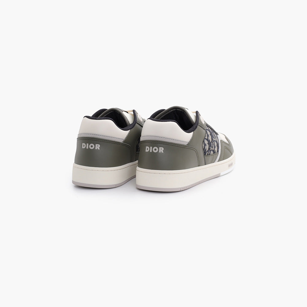 CHRISTIAN DIOR B27 Oblique Low Yop Sneakers in GreenBeige Multicolors - Lovelo Room