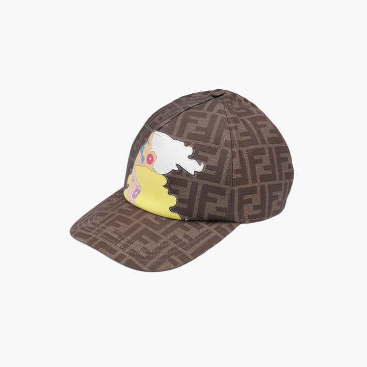 FENDI All Over FF Logo Baseball Cap in Brown or Tobacco with The Hairdo Girls Graphics - Lovelo Room