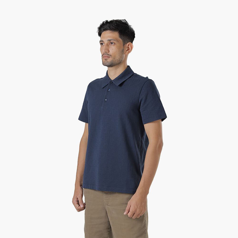 FENDI Men All Over Logo Shirt in Navy Blue Cotton - Lovelo Room