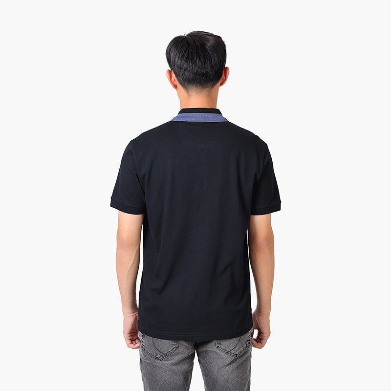 HUGO BOSS Men Paddy 3 NCSA Stretch Cotton Polo Shirt in Black with Contrast Logo - Lovelo Room