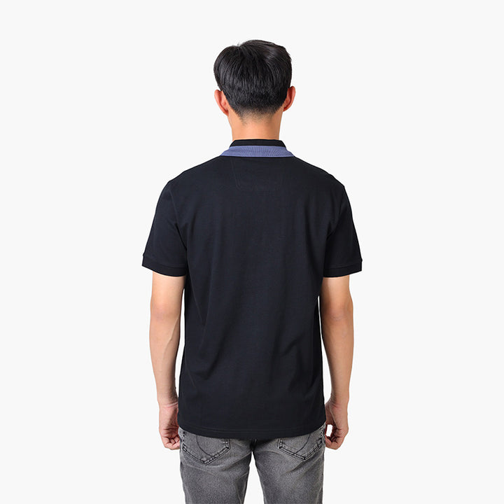HUGO BOSS Men Paddy 3 NCSA Stretch Cotton Polo Shirt in Black with Contrast Logo - Lovelo Room