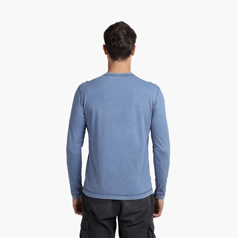 HUGO BOSS Men Tokkslong Regular Fit Long Sleeved Tshirt in Bright Blue - Lovelo Room