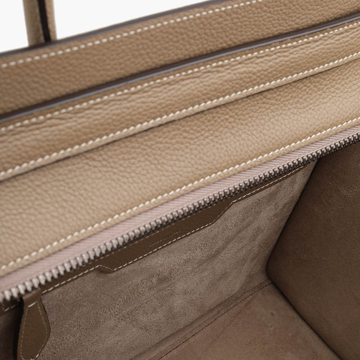 CELINE Micro Luggage Bag in Souris Drummed Leather - Lovelo Room