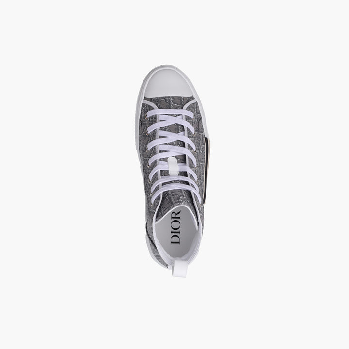 CHRISTIAN DIOR B23 Oblique High Top Sneakers in Ruthenium Colored - Lovelo Room