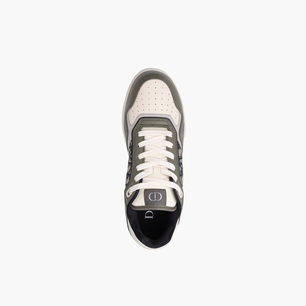 CHRISTIAN DIOR B27 Oblique Low Yop Sneakers in GreenBeige Multicolors - Lovelo Room