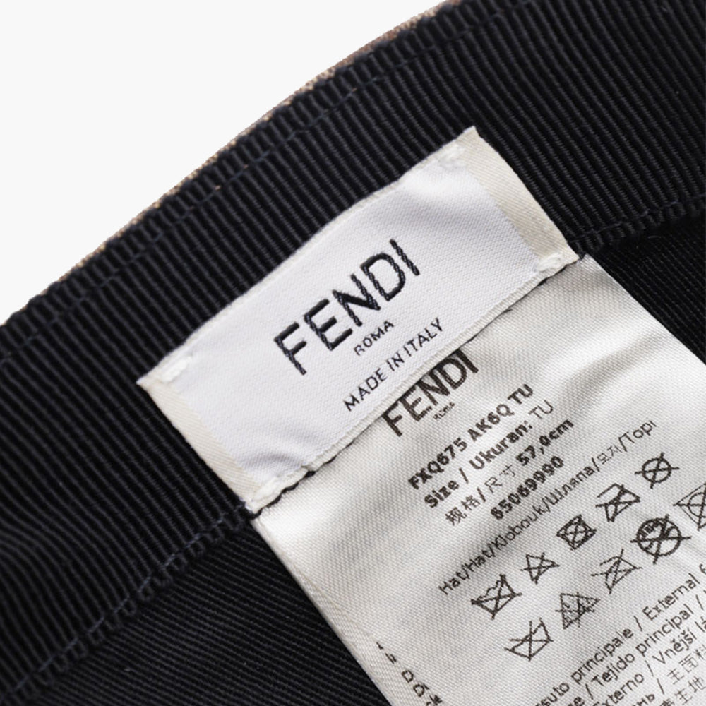 FENDI All Over FF Logo Baseball Cap in Brown or Tobacco with The Hairdo Girls Graphics - Lovelo Room