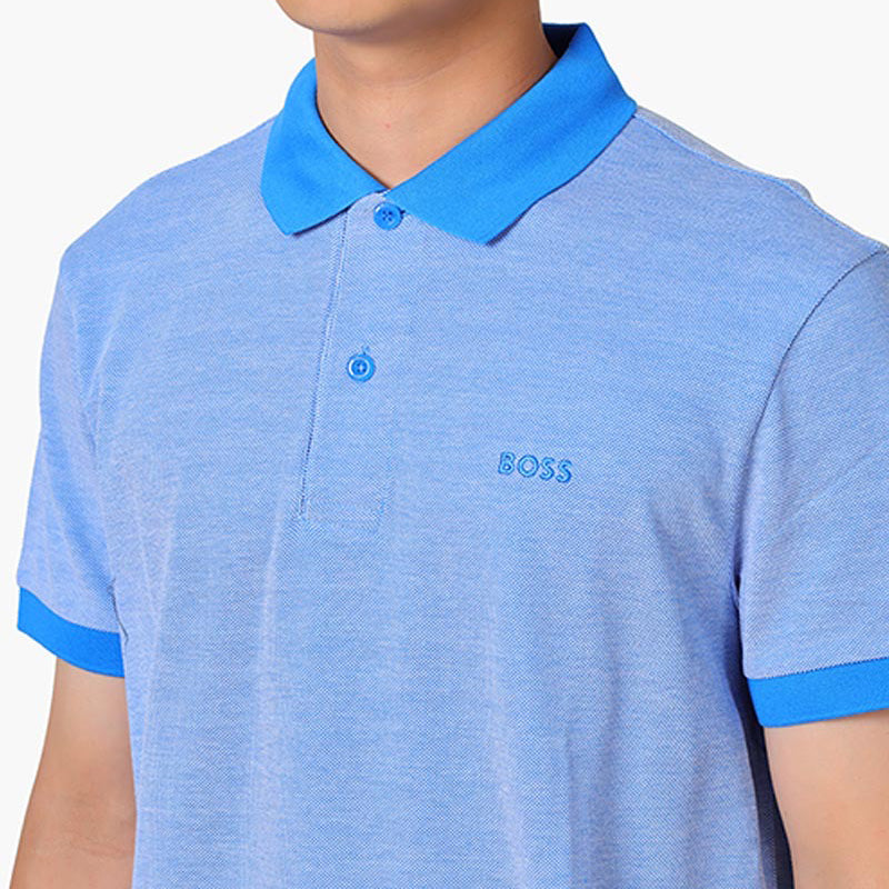 HUGO BOSS Men Paddy 9 Regular Fit Polo Shirt in Bright Blue - Lovelo Room
