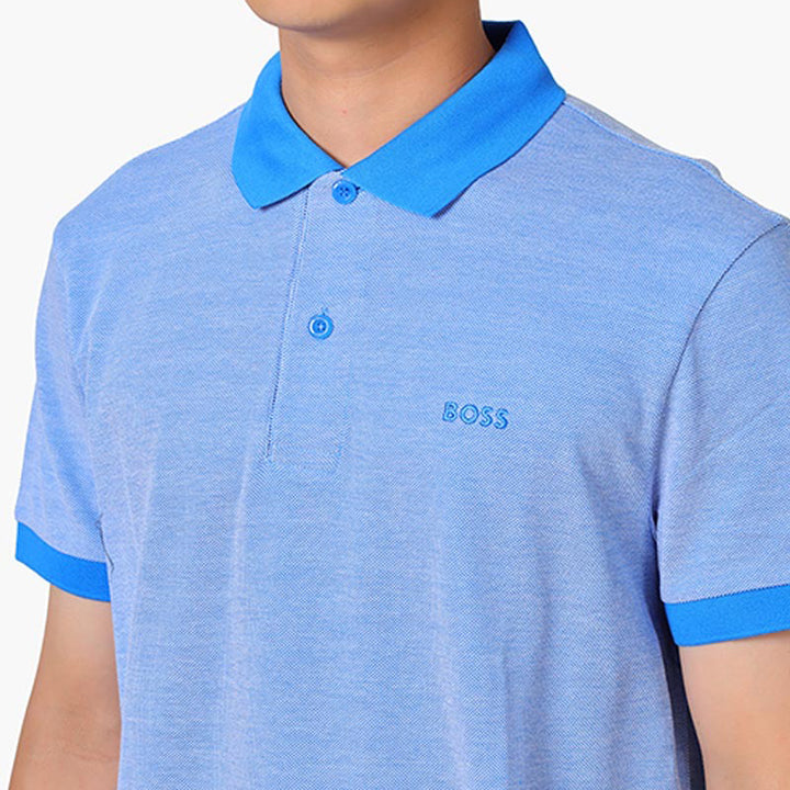 HUGO BOSS Men Paddy 9 Regular Fit Polo Shirt in Bright Blue - Lovelo Room