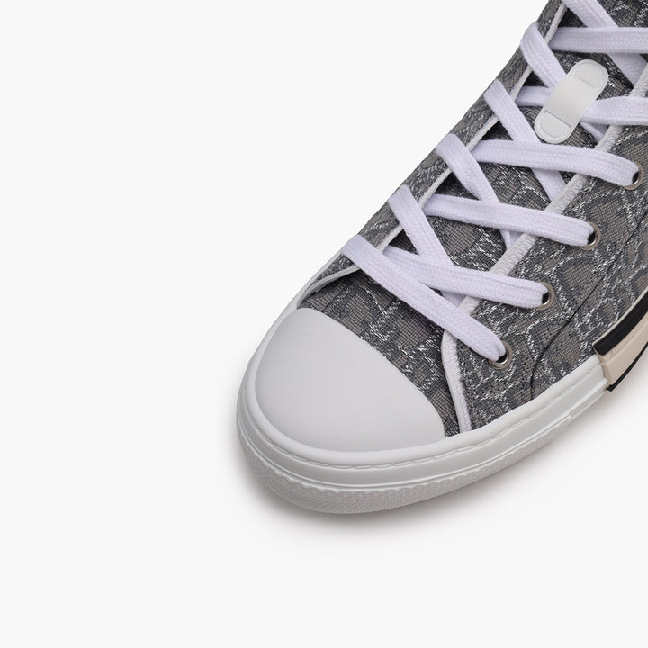 CHRISTIAN DIOR B23 Oblique High Top Sneakers in Ruthenium Colored - Lovelo Room