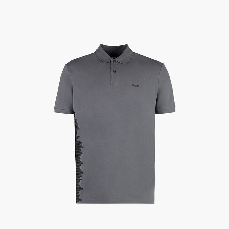 HUGO BOSS Men Paddy 4 Stretch Regular Fit Polo Shirt in Grey - Lovelo Room