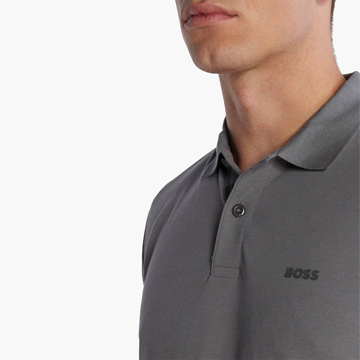HUGO BOSS Men Paddy 4 Stretch Regular Fit Polo Shirt in Grey - Lovelo Room