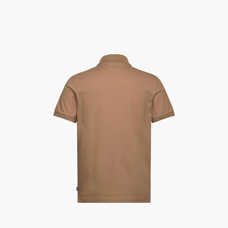 HUGO BOSS Men Parlay 424 Polo Shirt in Beige Mercerised-Cotton - Lovelo Room