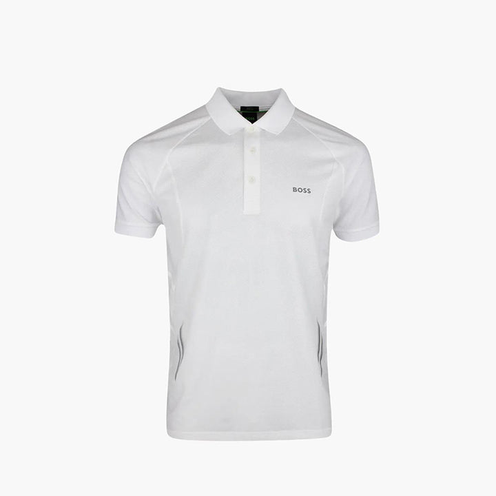 HUGO BOSS Men Interlock Slim-Fit Polo Shirt in Black with Collar Graphics - Lovelo Room