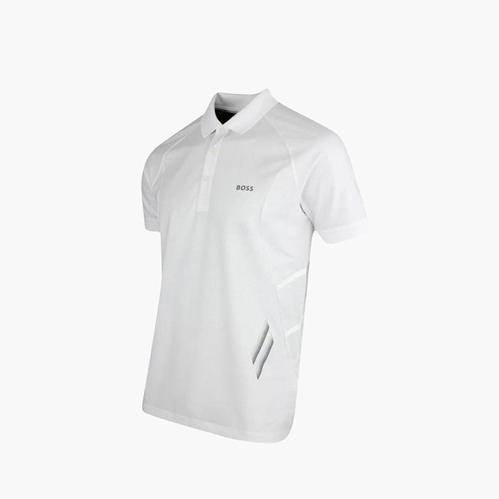HUGO BOSS Men Interlock Slim-Fit Polo Shirt in Black with Collar Graphics - Lovelo Room
