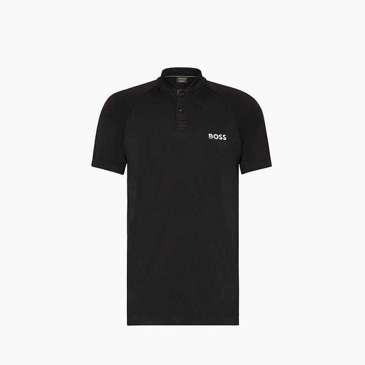 HUGO BOSS X MATTEO BERRETTINI Men Pariq MB 5 Slim Fit Polo Shirt in Black - Lovelo Room