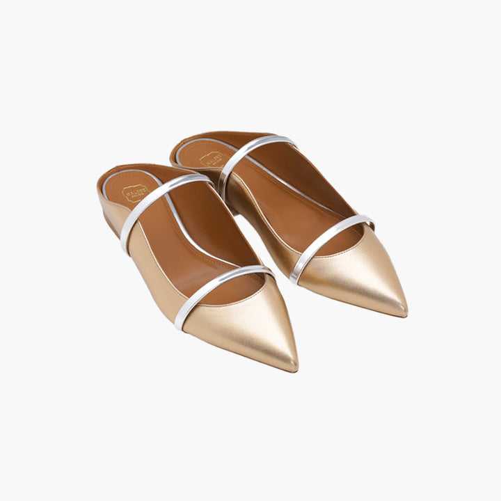 MALONE SOULIERS Maureen Mules in Gold OR Silver - Lovelo Room